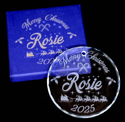 Christmas Crystal Ornament