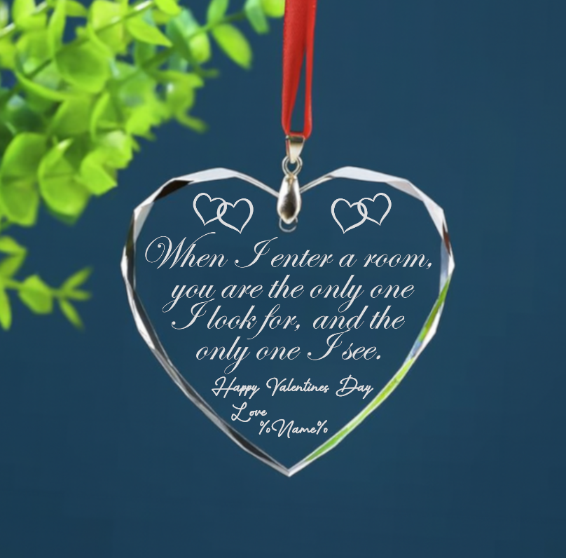 Heart Crystal Ornament