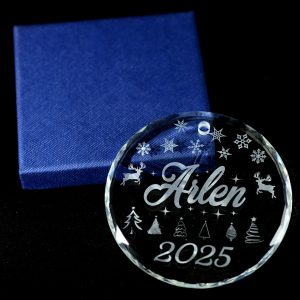 Christmas Crystal Ornament - 2026 (PLAIN BOX)